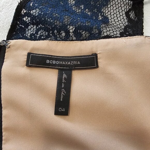 BCBGMAXAZRIA Andi Lace Trim Evening Dress in size 4 - Picture 5 of 9